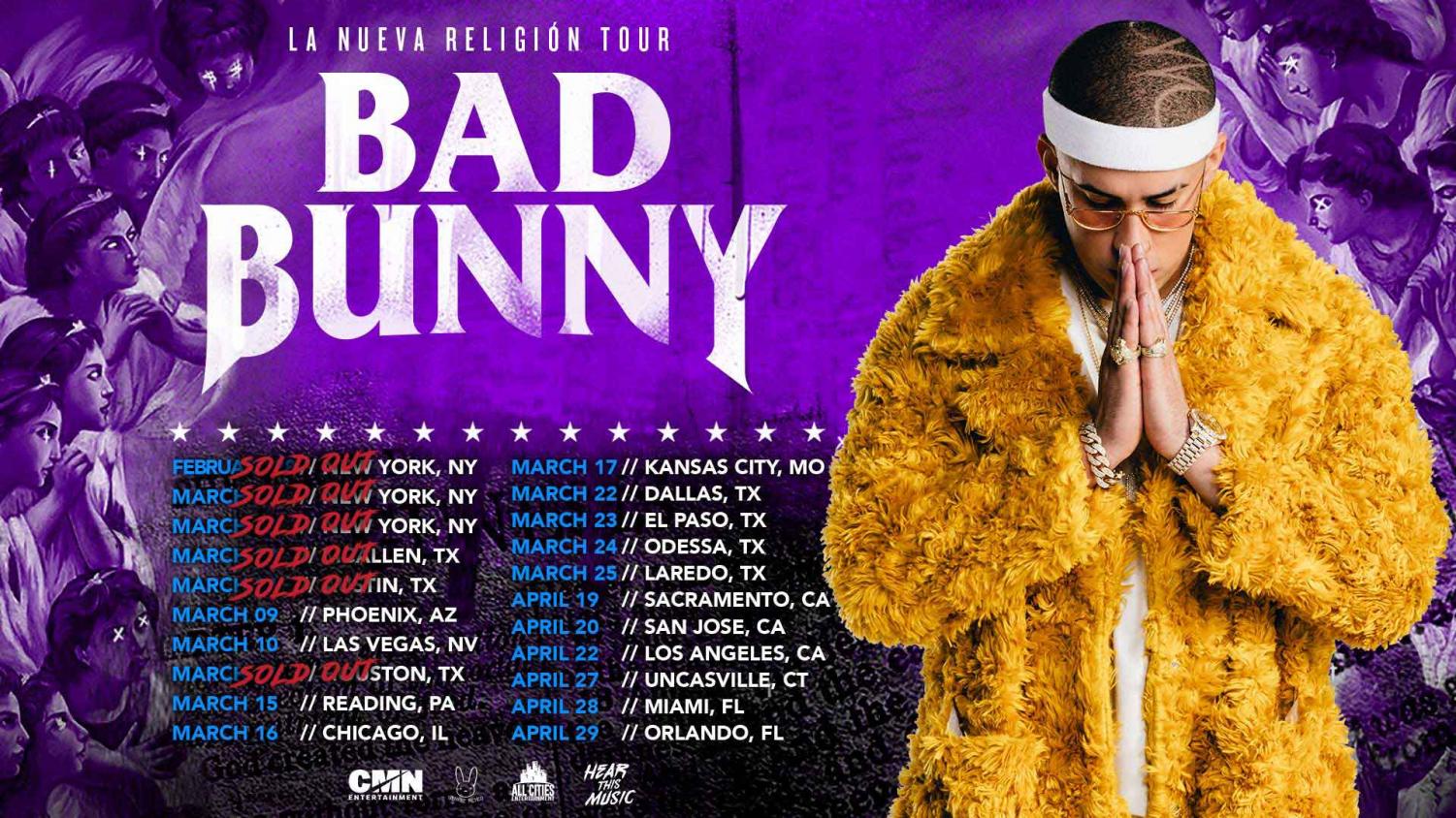 Bad Bunny Returns to the Sun City for “La Nueva Religion Tour” The