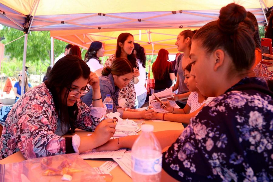 Students had the opportunity to get a henna tattoo  at the first Miner Fest  on Wednesday, April 18 at Centennial Plaza. 