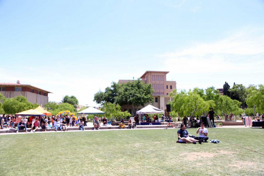 The first Miner Fest featured music, games and information booths. 