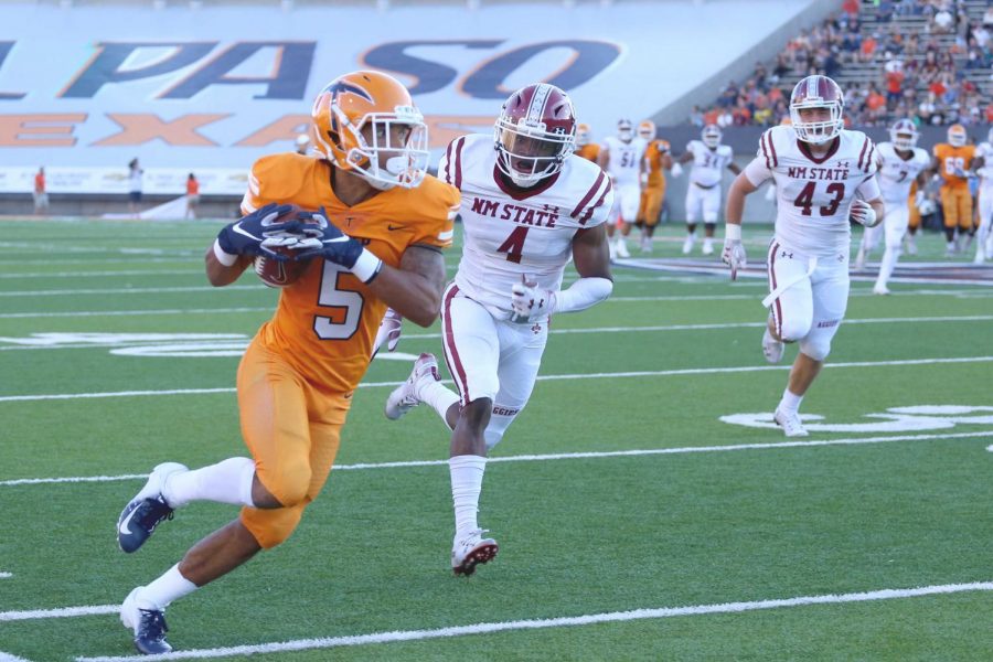 Junior wide receiver Keynan Foster had two receptions for 56 yards as UTEP is defeated by NMSU. 