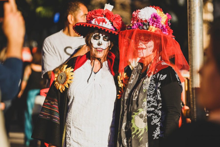 Attendees  dress with traditional Mexican clothings and paint their face as catrinas to celebrate the Day of the Dead on Saturday, Nov. 3 at Down Town El Paso. 