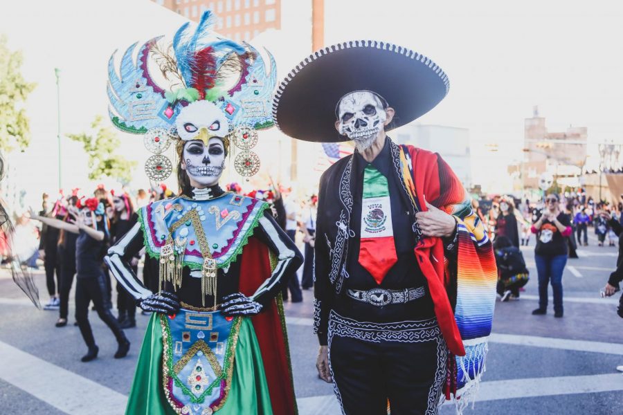 Attendees dress in traditional Mexican clothing and paint their face as catrinas to celebrate the Day of the Dead on Saturday, Nov. 3 at Down Town El Paso. 