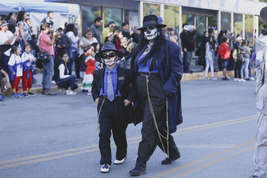 Attendees dress with traditional Mexican clothings and paint their face as catrinas to celebrate the Day of the Dead on Saturday, Nov. 3 at Down Town El Paso. 