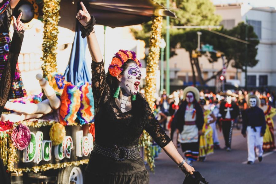 Attendees dress with traditional Mexican clothings and paint their face as catrinas to celebrate the Day of the Dead on Saturday, Nov. 3 at Down Town El Paso. 