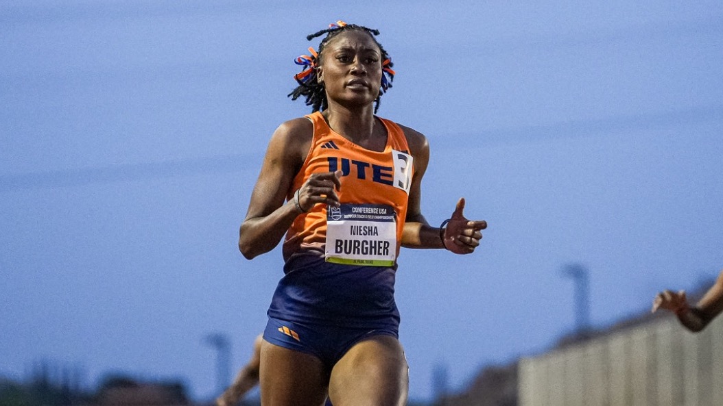 Photo courtesy of UTEP Athletics. Niesha Burgher, along with other UTEP alumni, will travel to Paris to compete in the 2024 Olympics.