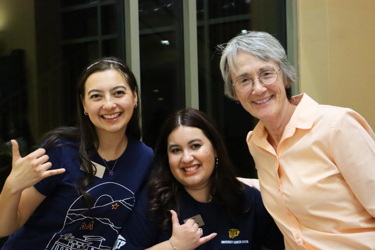 UTEP President Heather Wilson speaks with students and organizations that attend the event.