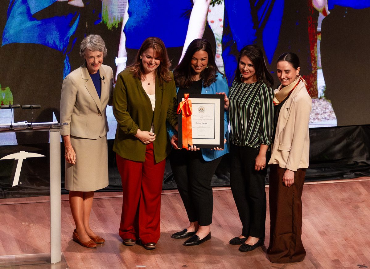 Several Teams were recognized by President Heather Wilson during her presentation.