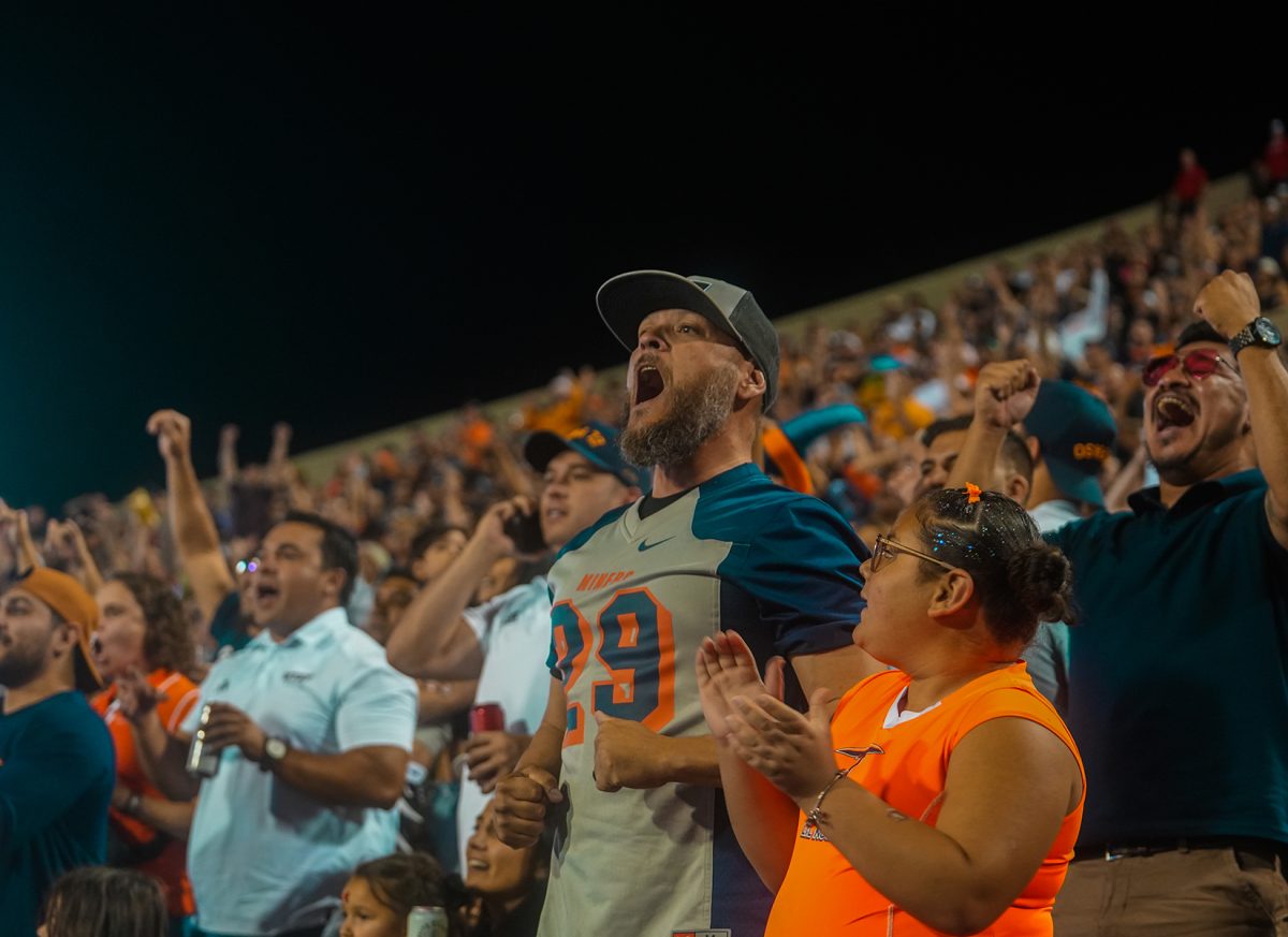 UTEP fans were elated after scoring a touchdown against Southern Utah.