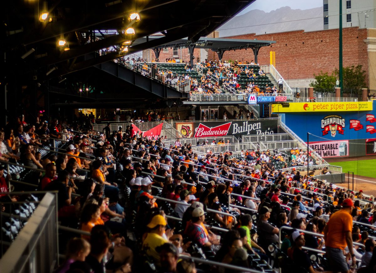 The crowd for UTEP Night at the Chihuahuas Stadium on Aug. 30. 