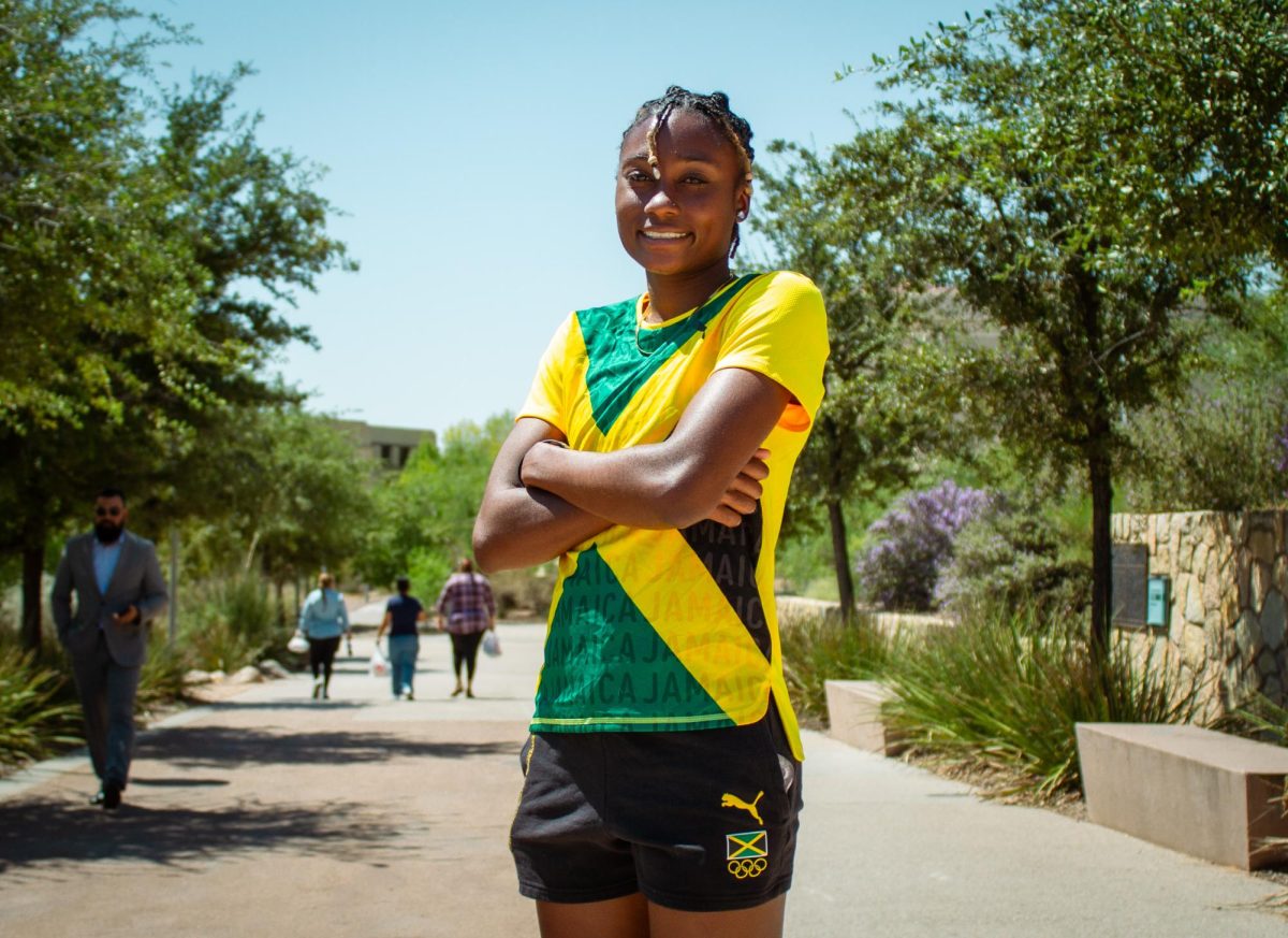 Niesha Burgher was born in Jamaica and represented her country and UTEP at the Olympics this year.