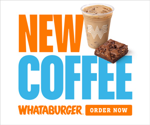 New hot and iced coffee brewed just for you. Whataburger. 100% Arabica beans.