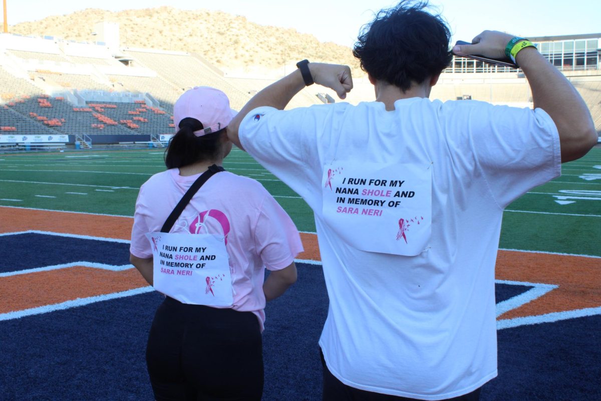 Many El Pasoans and UTEP students were running for family members who are currently battling cancer or those who have lost their lives to cancer.  