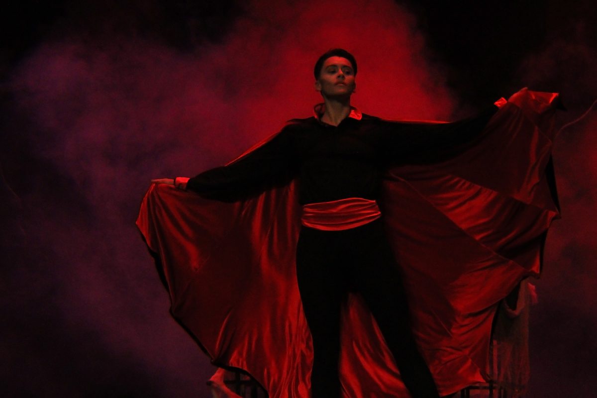 Dracula presents himself to the public during Nylia Ballet Academy's presentation of 'Dracula'