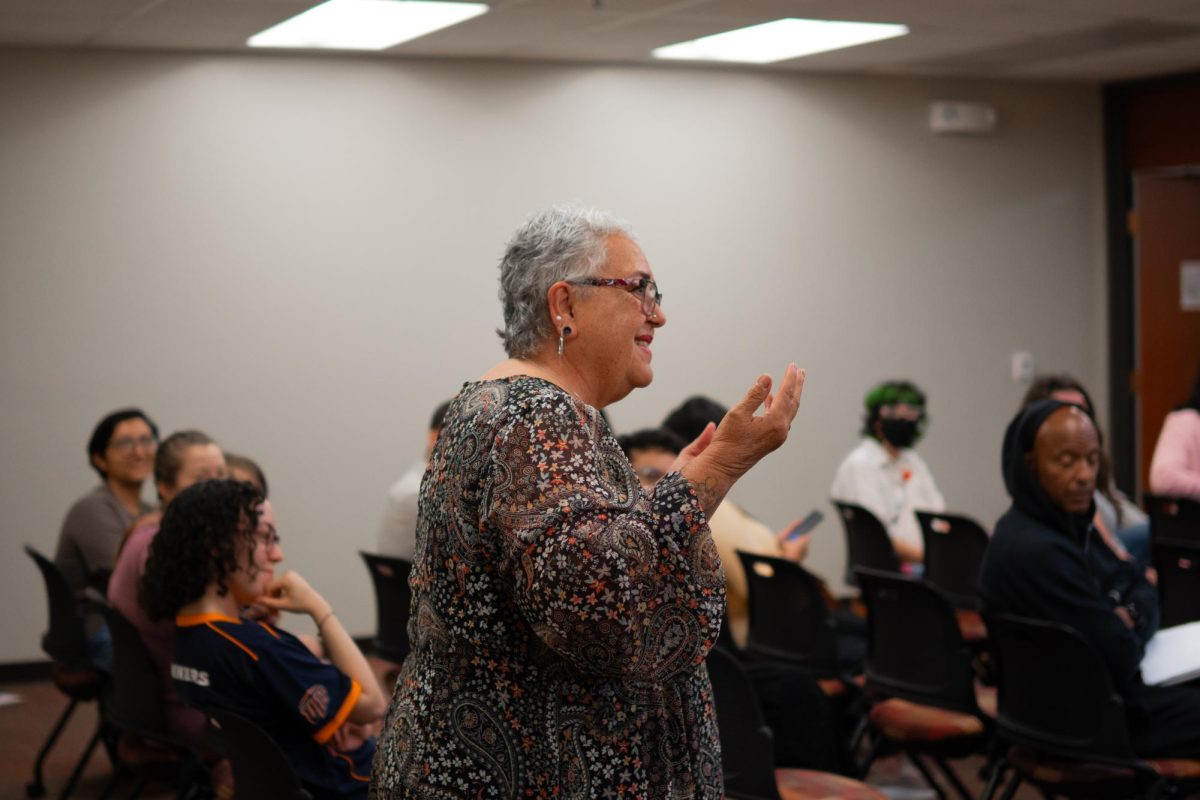 On Tuesday, October 8th, the Student Engagement and Leadership Center hosted a Queer History Month panel at the University of Texas at El Paso featuring four educators and local artists who shared their experiences on navigating their “queerness” in both their personal and professional lives.