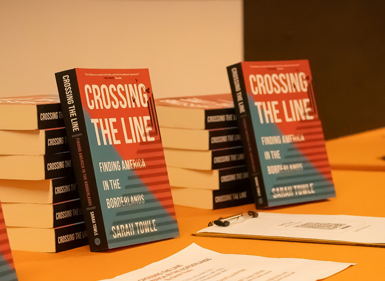 Crossing the Line: Finding America in the Borderlands by Sarah Towle explores the complex realities of life along the U.S.-Mexico border, highlighting personal stories of migration, resilience, and identity in the region. 