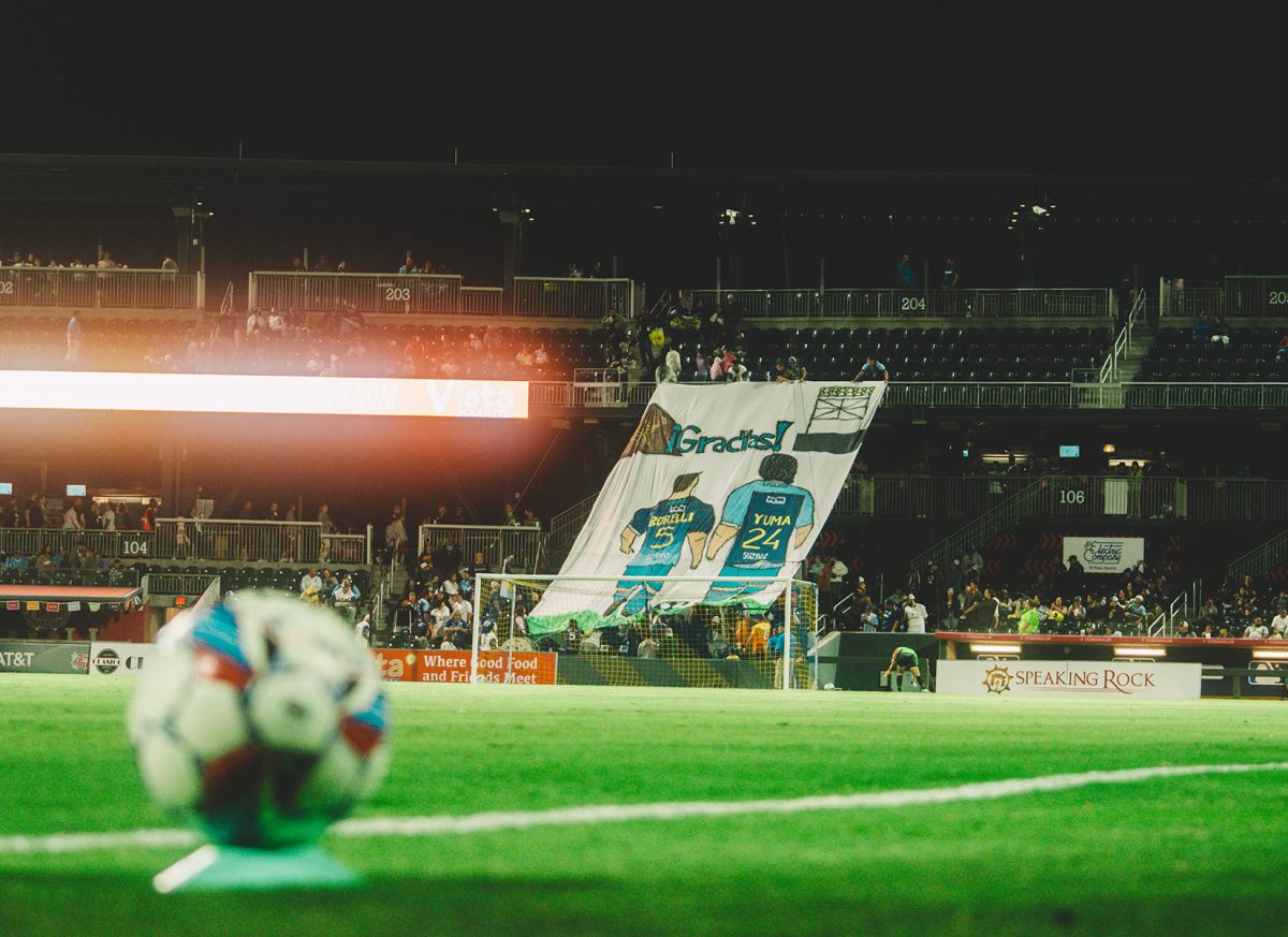 Locomotive FC fans bode farewell to two franchise legends.