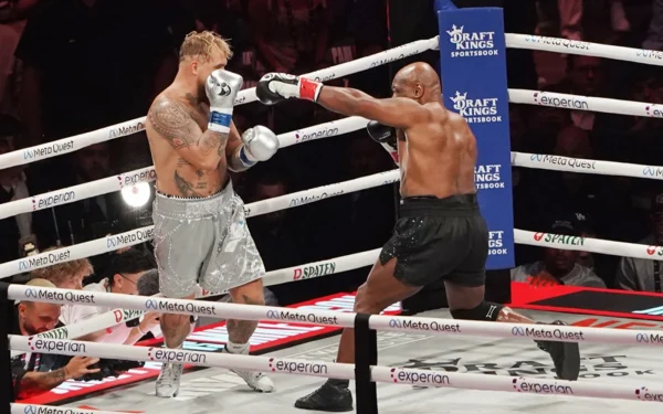 Jake Paul defeated Mike Tyson in a long awaited fight Nov. 15.
Photo courtesy of FMT