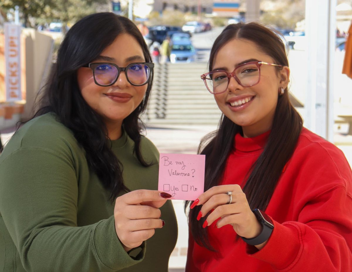 UTEP students prepare for this year's Valentine's day.