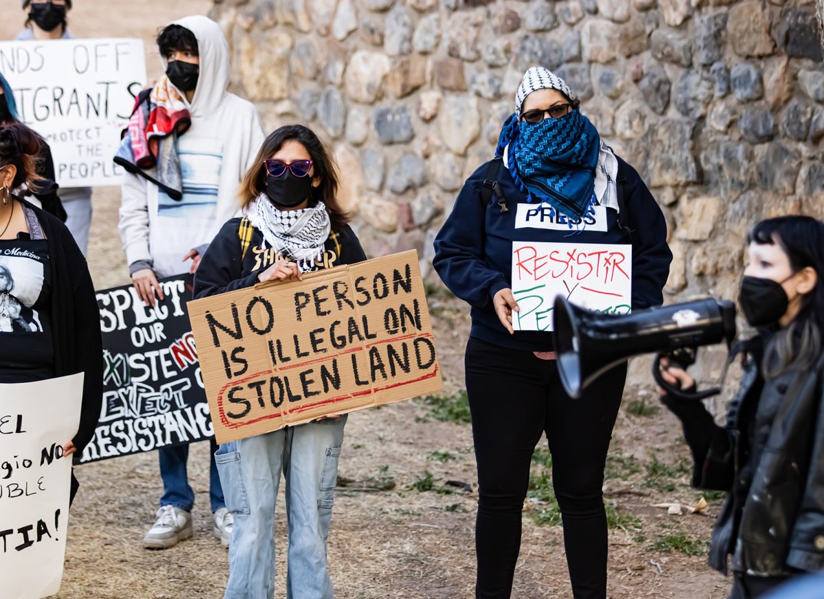 The El Paso community came together at Memorial Park on Wednesday, Jan. 29 to support immigrants in the current sociopolitical climate. Many shared stories, tears and resources to hold onto community during a rough era.