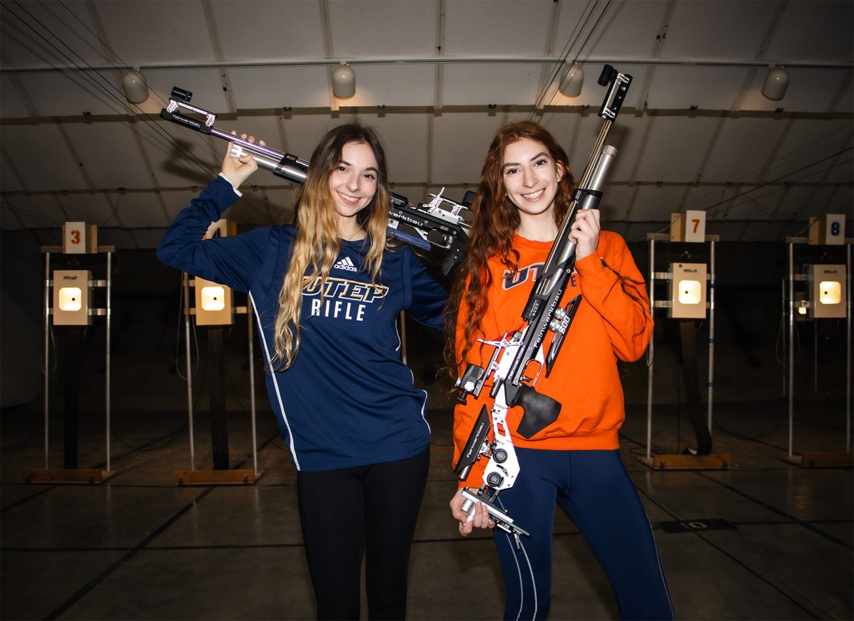 Originally from Champlain, NY, Amy and Holly Visconti have made their way from shooting at their at-home family range to shooting together on UTEPs Rifle team.