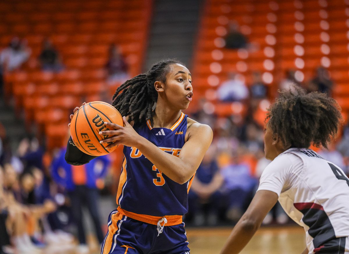 In the second bout for the Battle of I-10, the Miners’ fell to rival New Mexico State University, with a final score of 85-60.