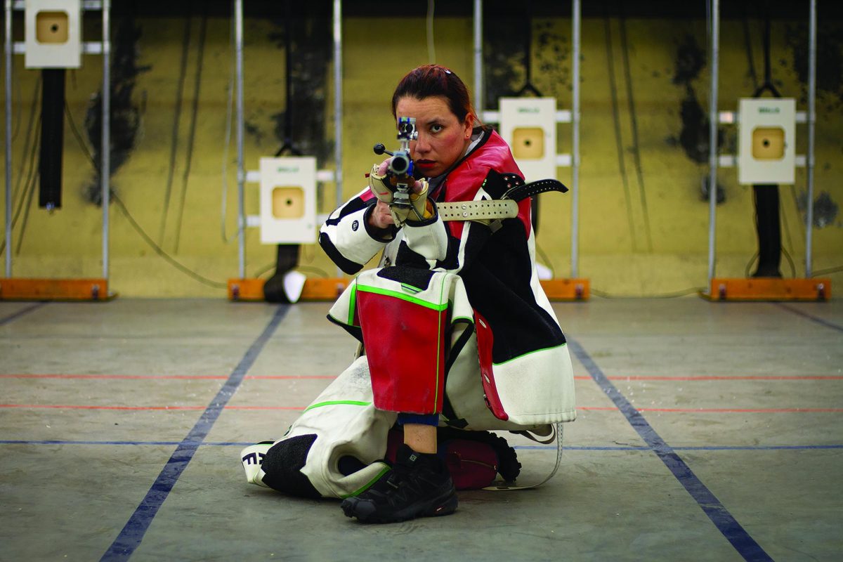 Andrea Palafox has served as UTEP's head rifle coach for two seasons. Photo from The Prospector Archive